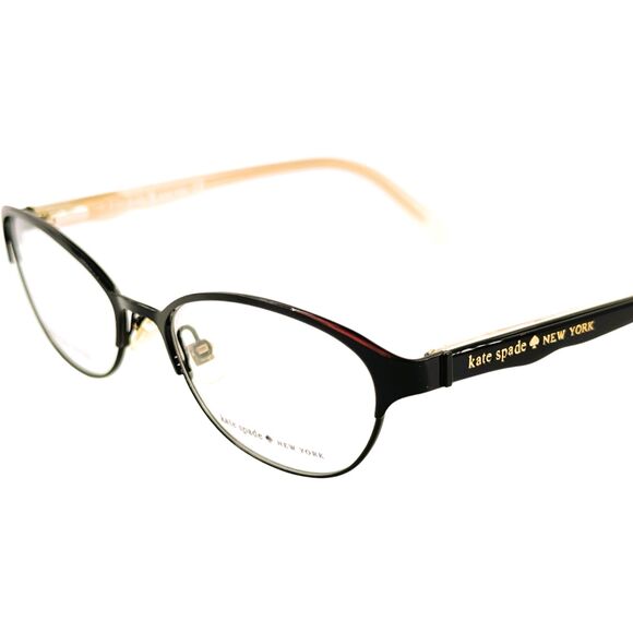 Kate Spade Caris Womens Metal Eyeglass Frame 0003 Black Pink 50-16 With Case main image 5